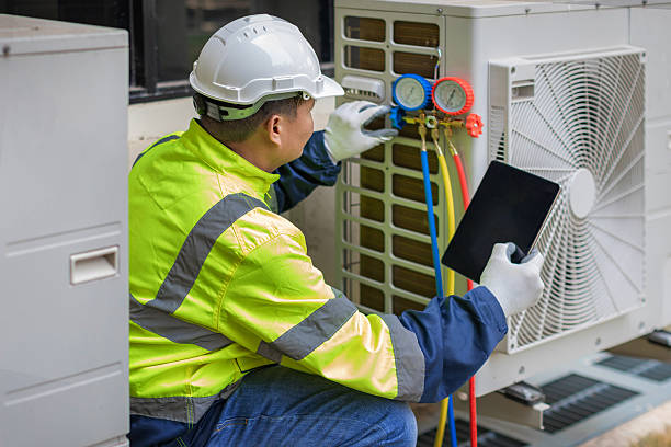 Professional Ductwork Repair technician working in Russell, PA